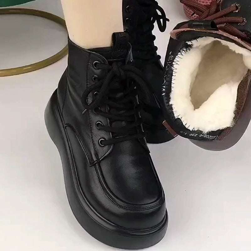Women's Winter Plus Veet Thick Cotton Fur Snow Boots