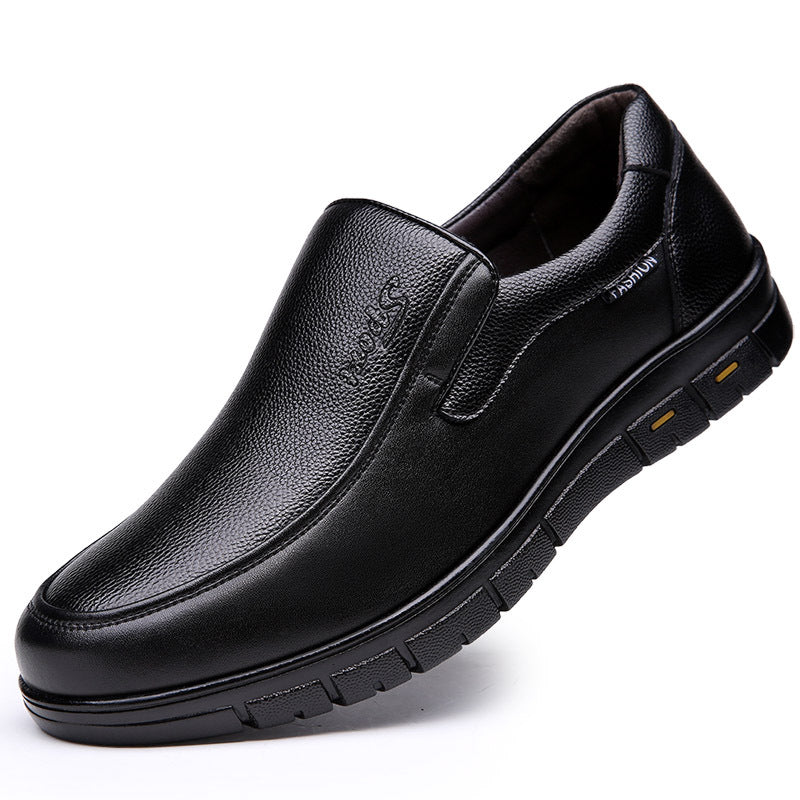 Men's Apple Business Soft Bottom Breathable Leather Shoes