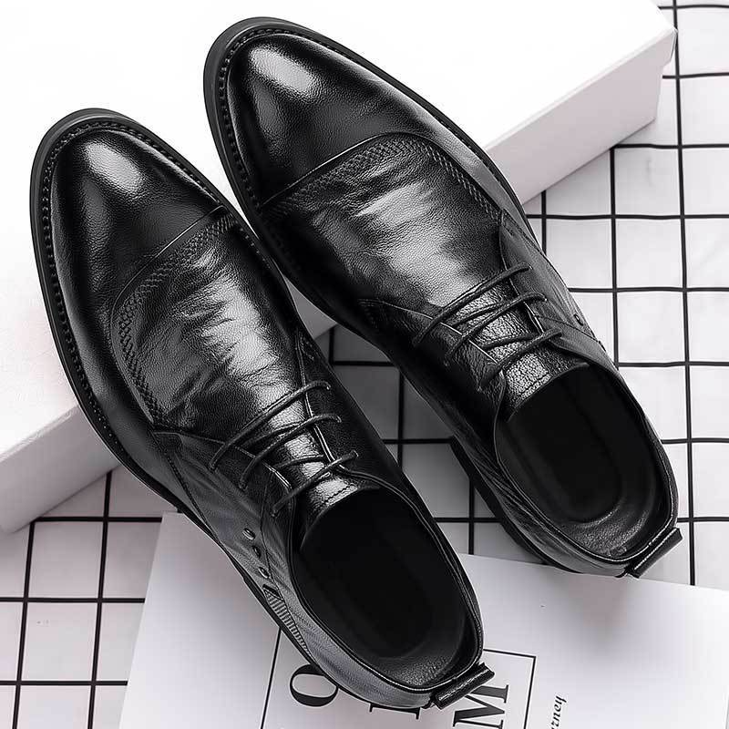 Men's Business Formal Wear Korean British Male Leather Shoes