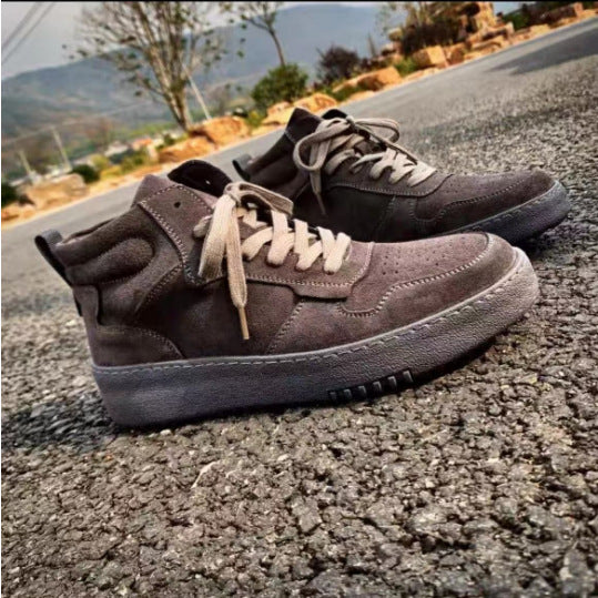 Men's Genuine Fashion Thick Bottom Board Trendy Boots
