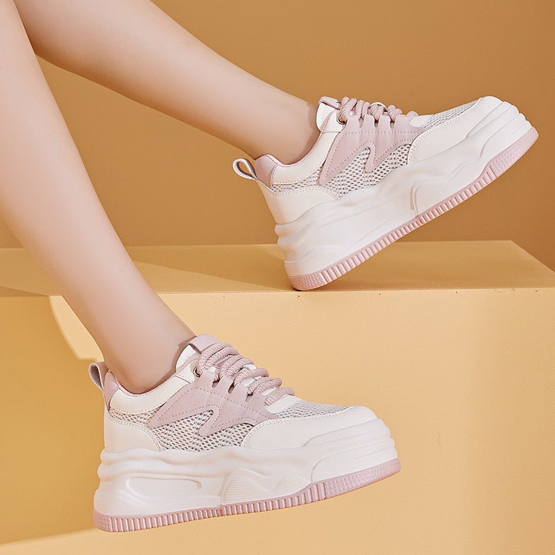 Women's Board Sports Platform Daddy Mesh Breathable Casual Shoes