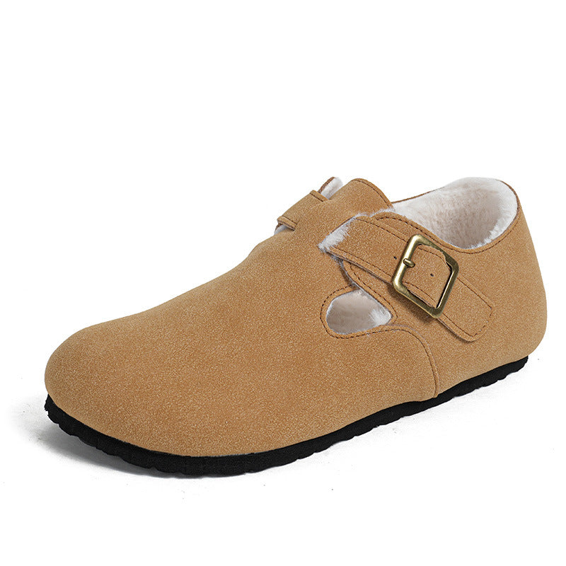 French Style Vintage Soft Bottom Closed Slippers