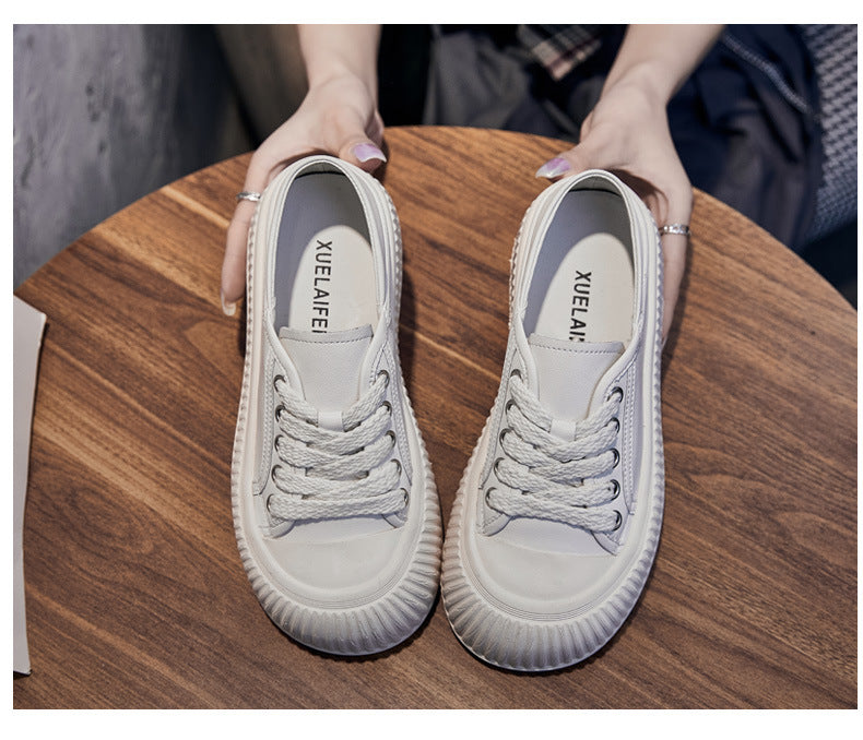 Women's Two-way White Summer Skate Platform Ugly Casual Shoes