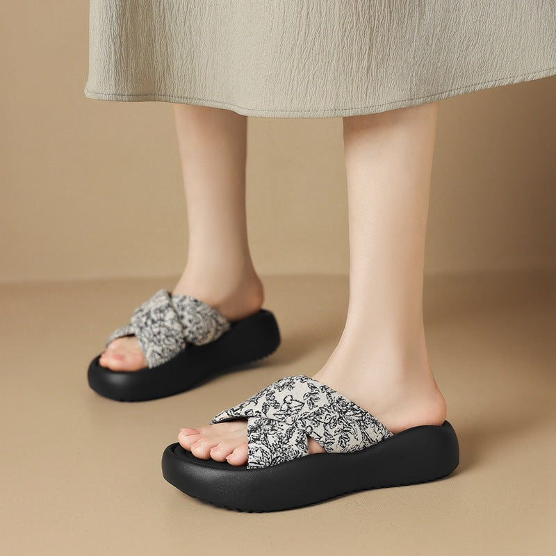 Women's Platform Summer Mid Lightweight With Skirt Men's Shoes