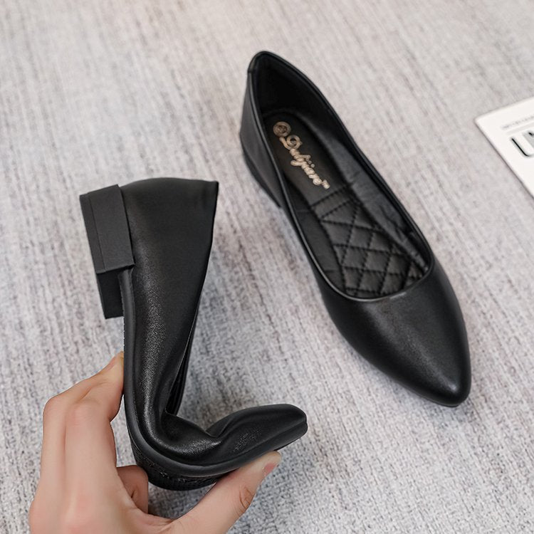 Women's Summer Business Clothes Pointed Toe Thick Soft Bottom Casual Shoes