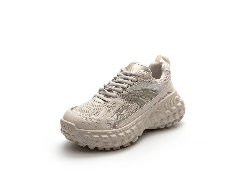 Women's Bottom Breathable Resin Sole Leisure Tank Sports Sneakers