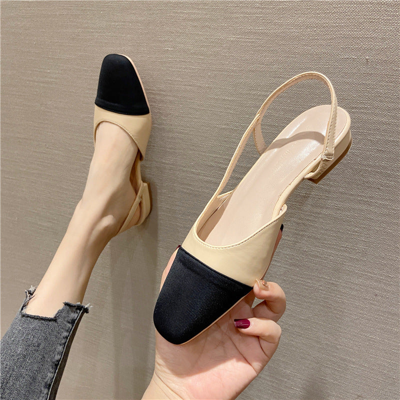 Women's Genuine Fashion Stitching Comfortable Slip-on Breathable Sandals