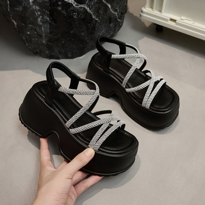 Women's Wear Exquisite Fairy Style Wedge Beach Platform Sandals
