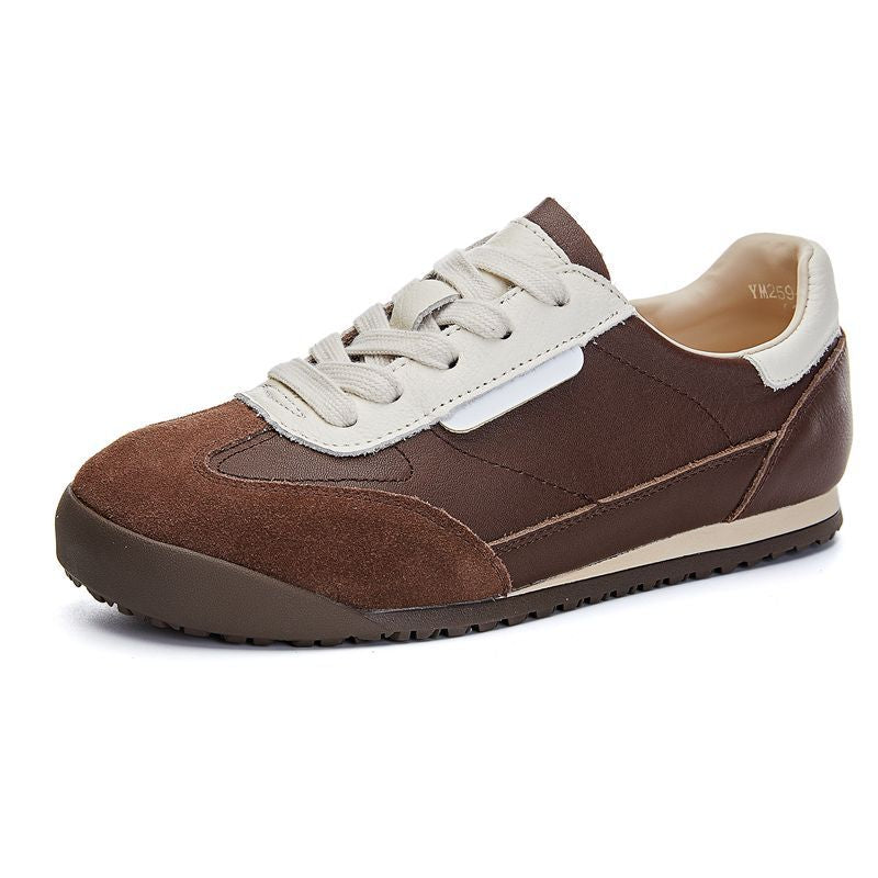 Women's Training Spring Retro Color Matching Flat Sneakers