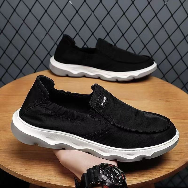 Men's Summer Soft Bottom Slip-on Breathable Comfortable Trendy Canvas Shoes