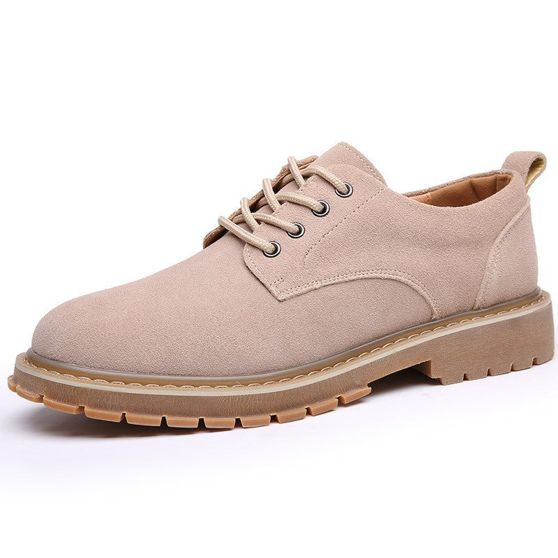 Men's Versatile Korean Trendy British Beef Tendon Big Head Men's Shoes