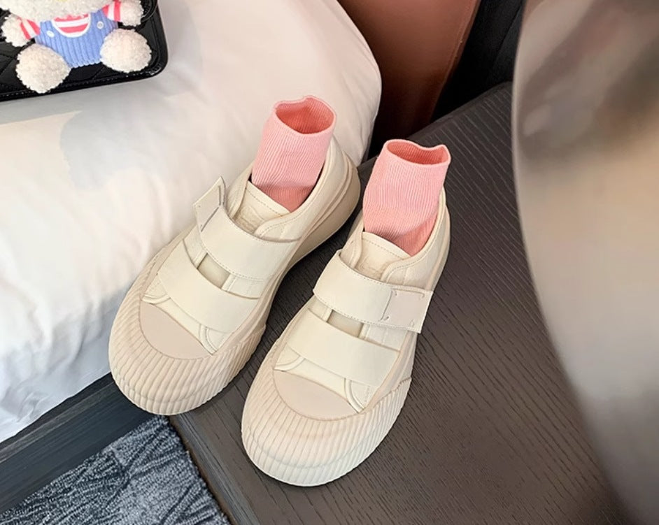 Women's Platform Fluffy Thick Fleece Warm Leisure Biscuit Casual Shoes