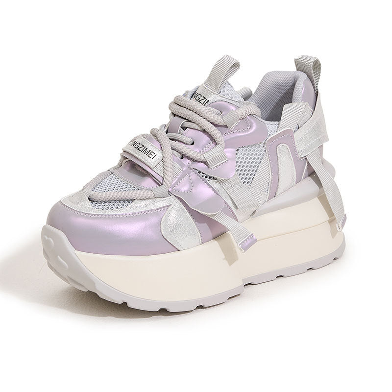 Women's Summer Muffin Height Increasing Versatile Hollow Sneakers