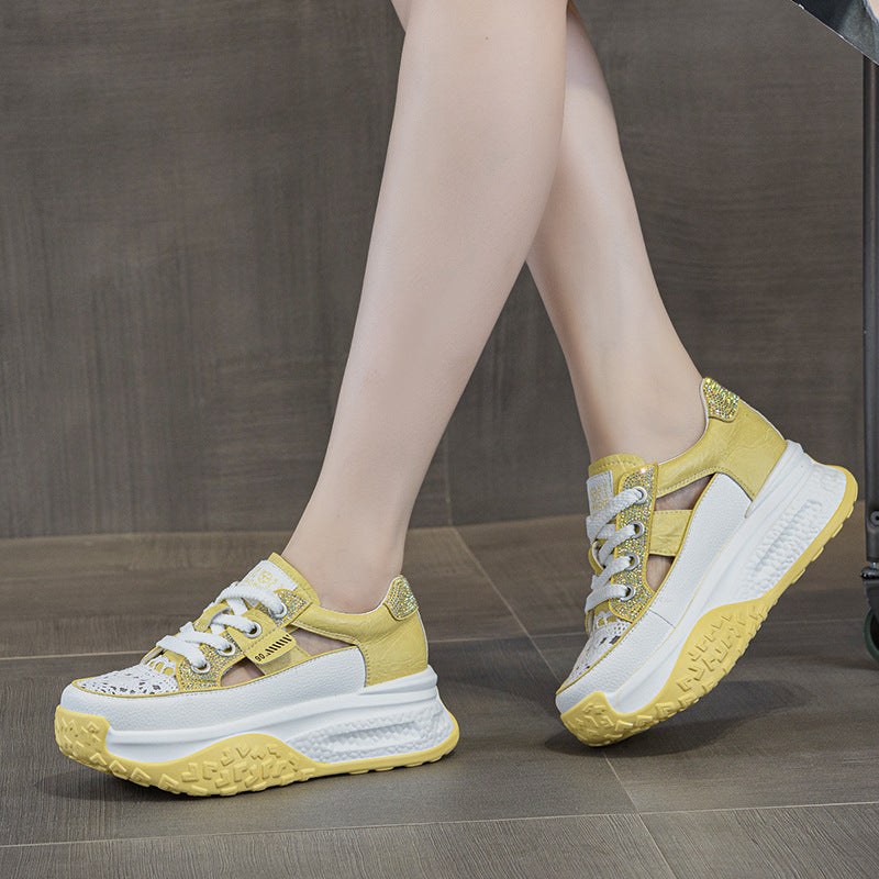 Women's Summer Super Hot Dad Breathable Platform Sneakers