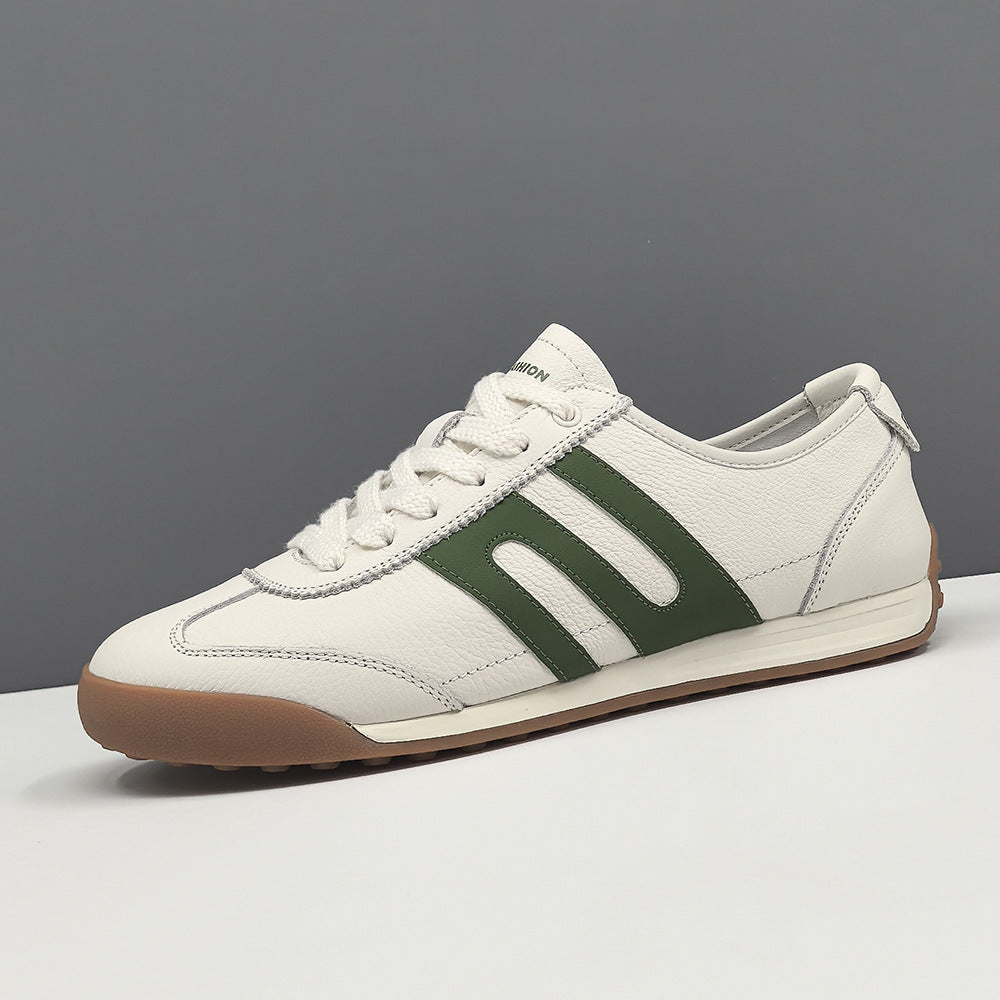 Men's Charming Trendy White German Training Sneakers