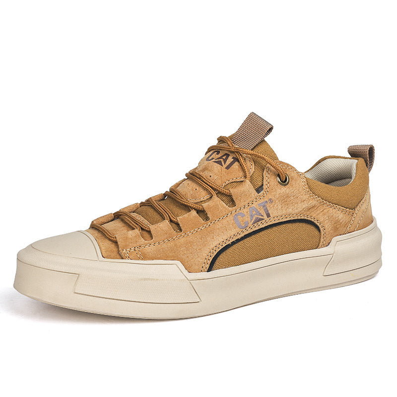 Women's & Men's Breathable Mesh Pigskin Top Layer Popular Men's Board Shoes