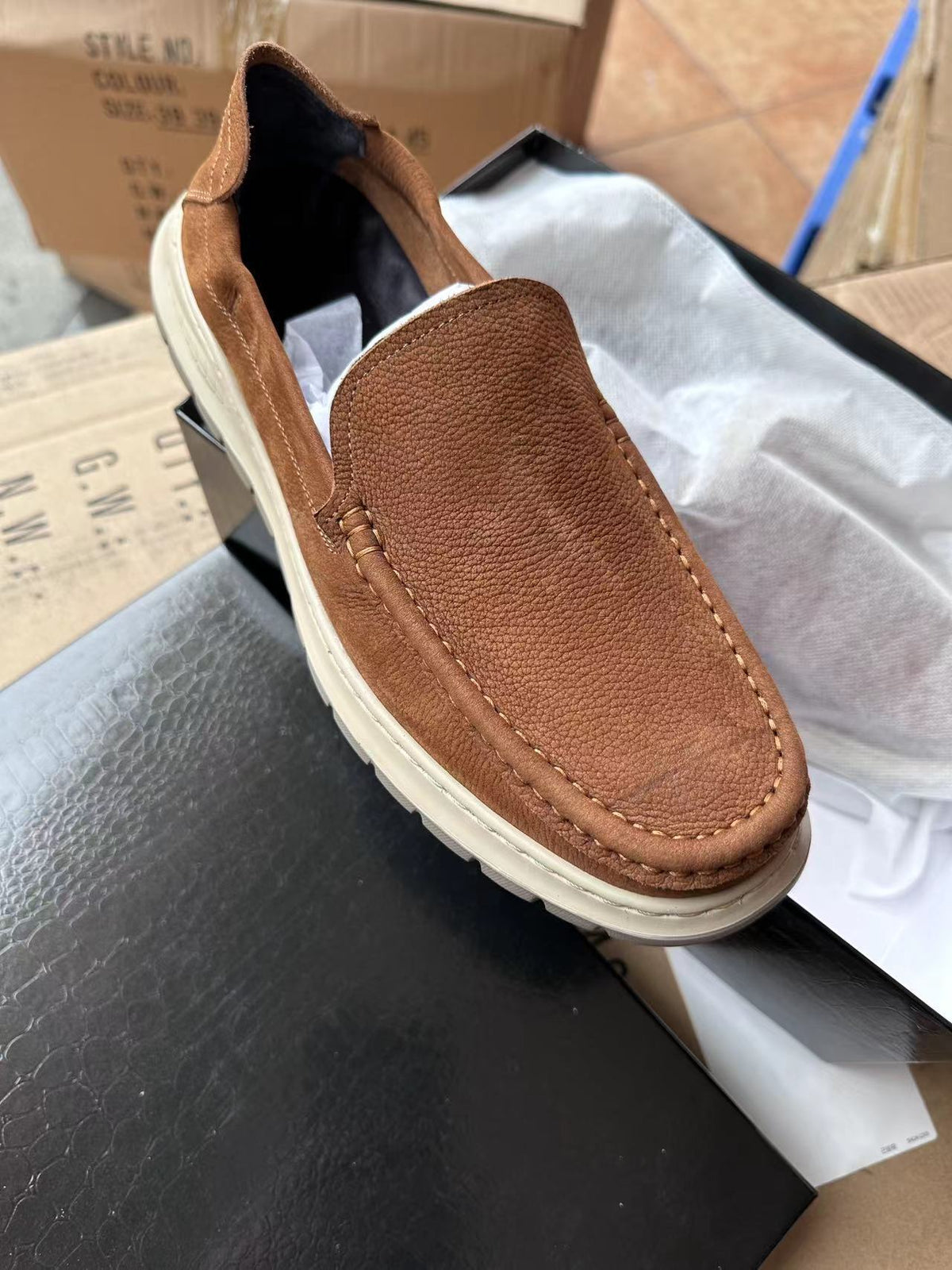 Men's Lace Up Pumps Breathable Soft Bottom Men's Shoes