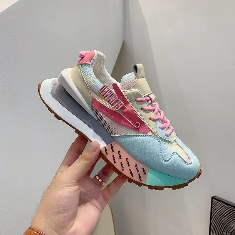 Women's Running Leisure Painted Heightened Comfortable Sole Sneakers