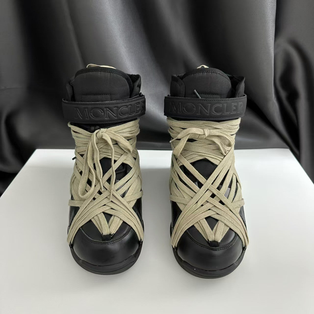 Women's & Men's High Street Crazy Bandage Style Flat Snow Boots
