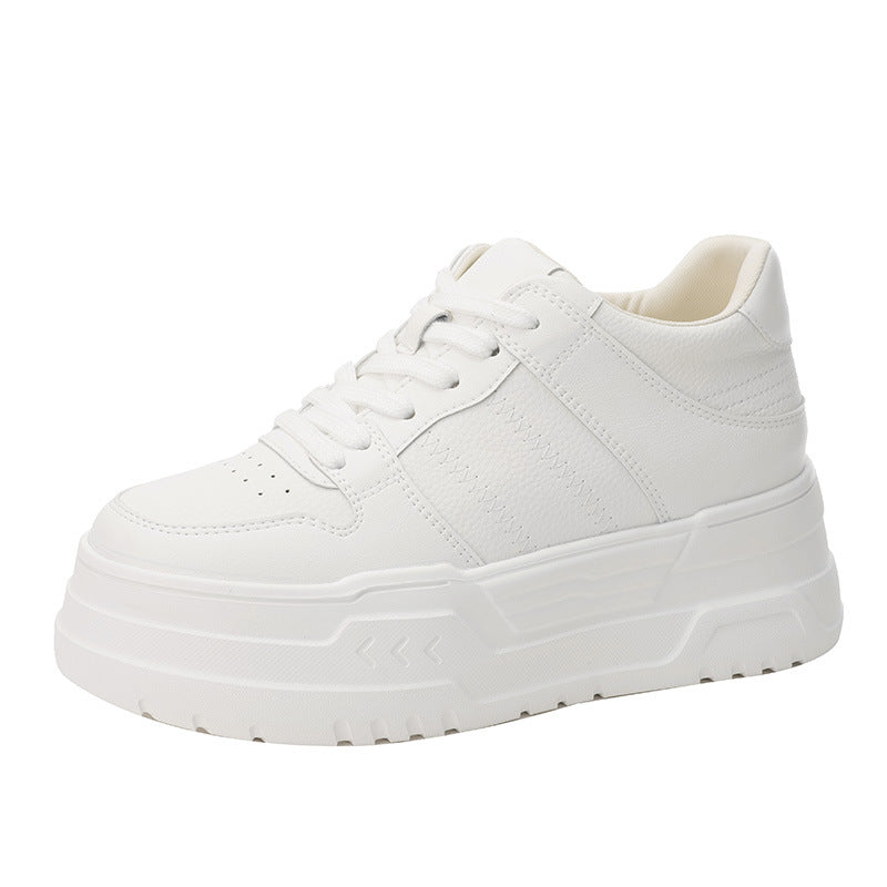 Platform Height Increasing Fleece-lined Fluffy Sports Sneakers