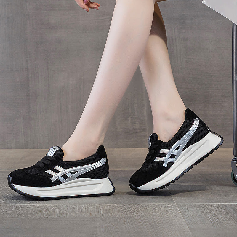 Women's Height Increasing Insole Dad Autumn Versatile Korean Casual Shoes