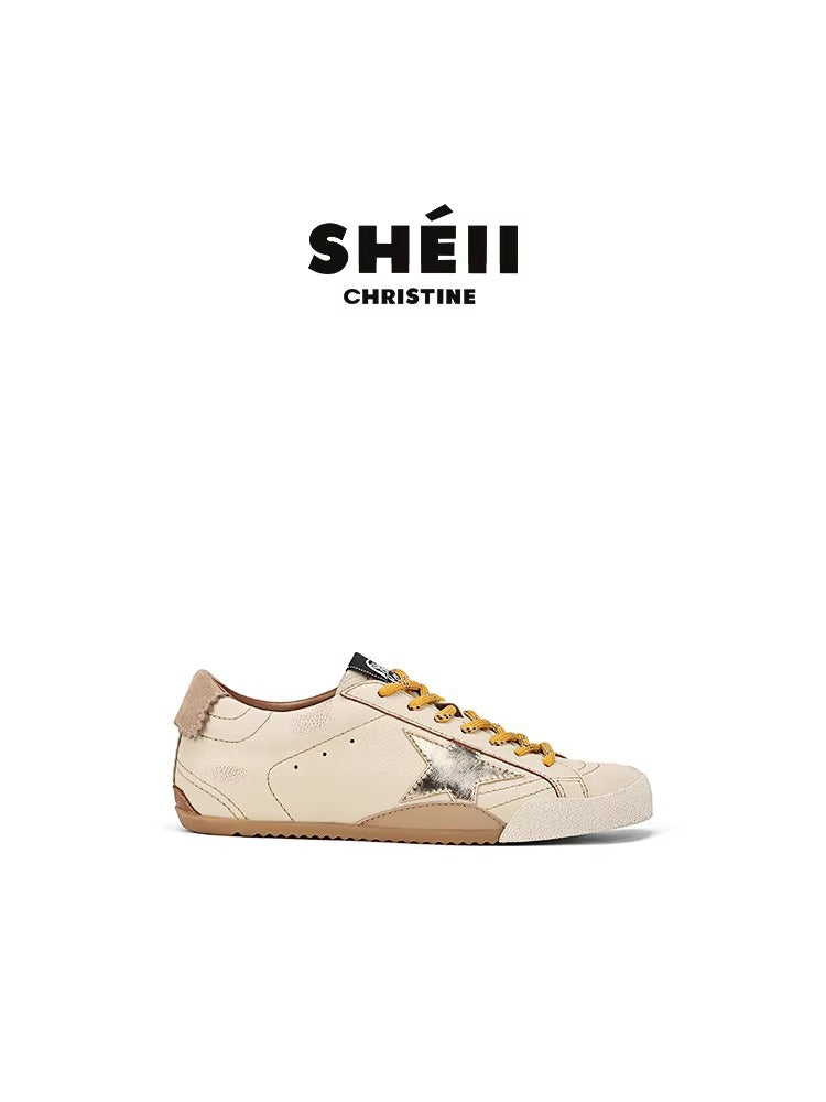 Second Generation Brushed Calfskin Vintage Mandarin Duck Sneakers