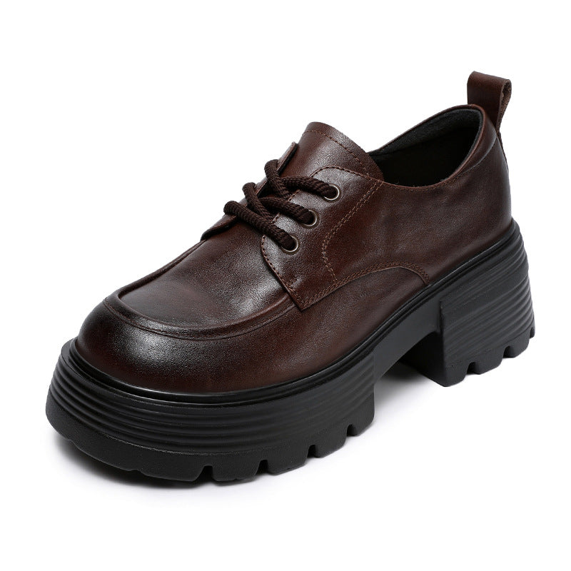Women's New Spring Genuine Thick-soled British Loafers