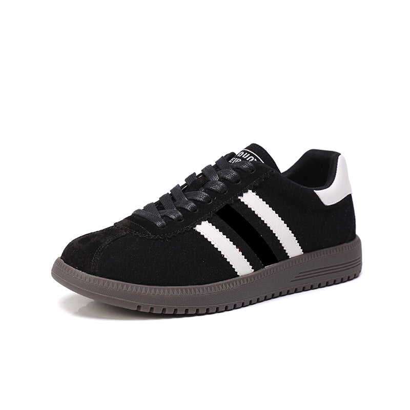 Women's Lace Color Block Trendy Board Flat Casual Shoes