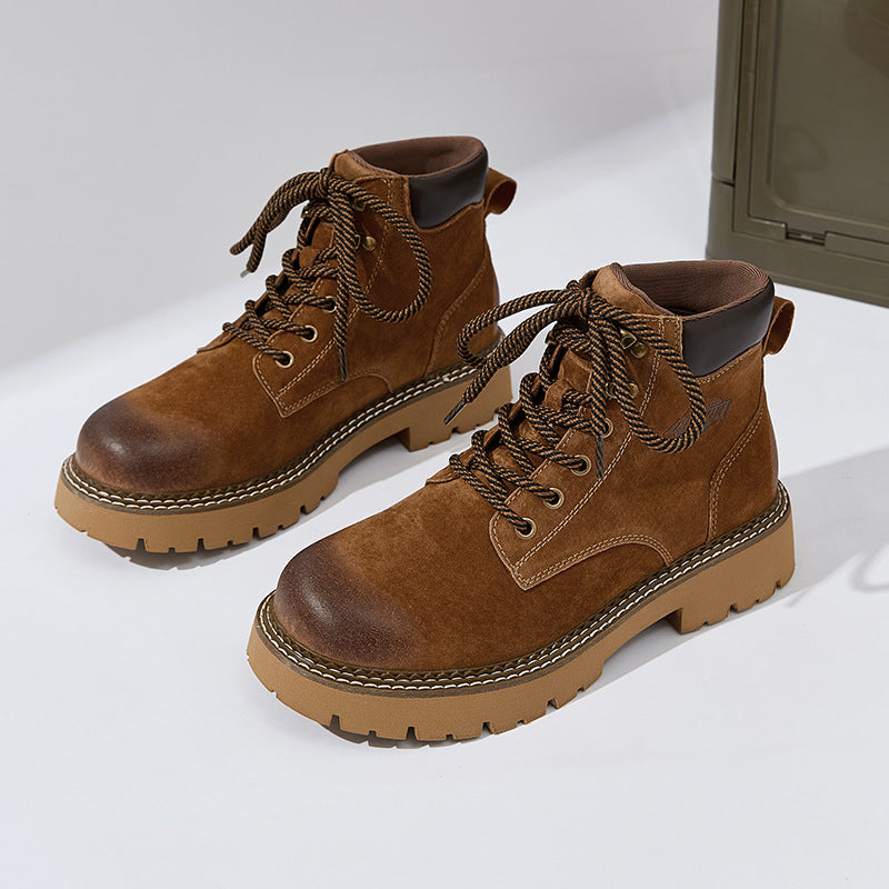 Women's Fleece-lined Warm Outdoor Mountaineering Martin Retro Boots