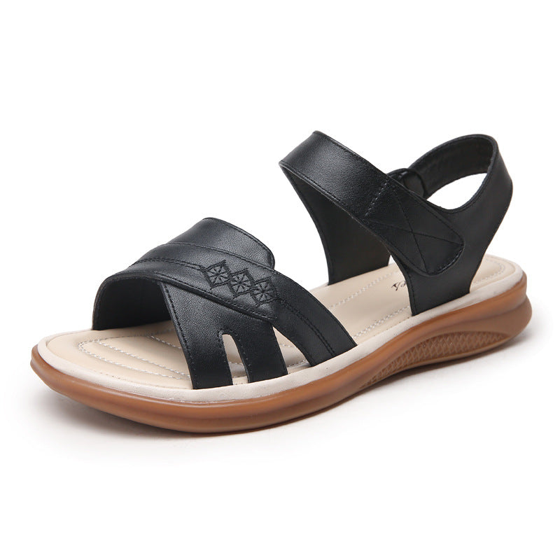 Women's Genuine Soft Bottom Summer Flat Comfort Sandals