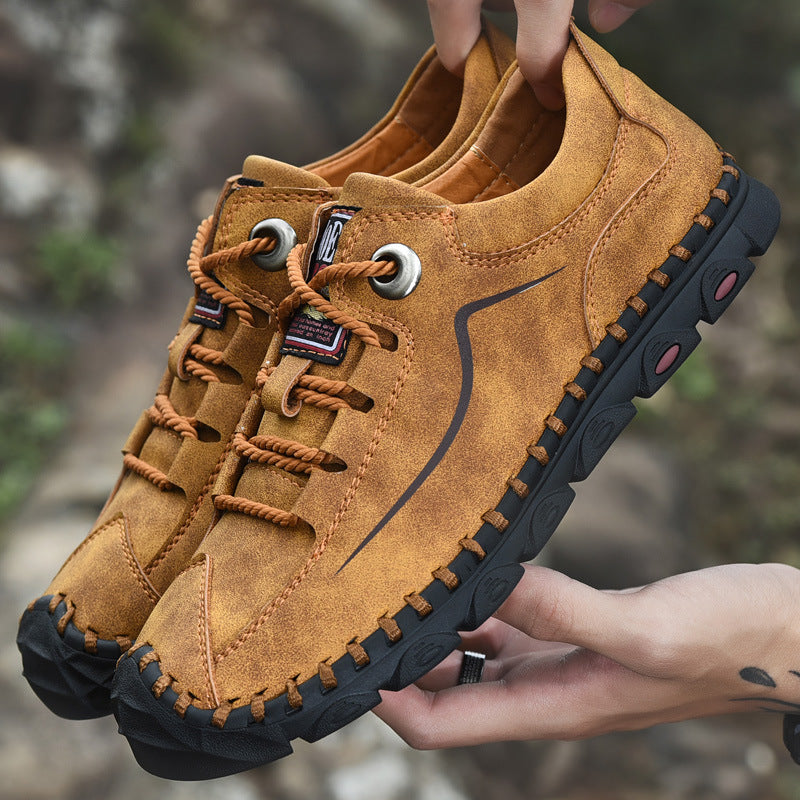 Men's Outdoor Low Top Plus Size Flat Sneakers