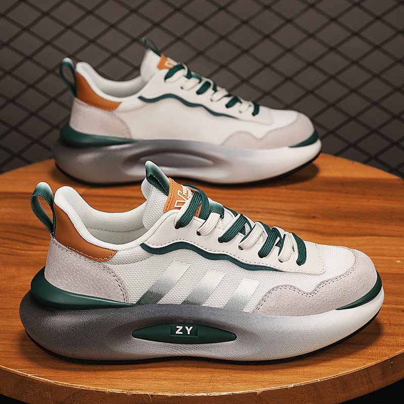 Men's Summer Mesh Breathable Sports Green Versatile Men's Shoes