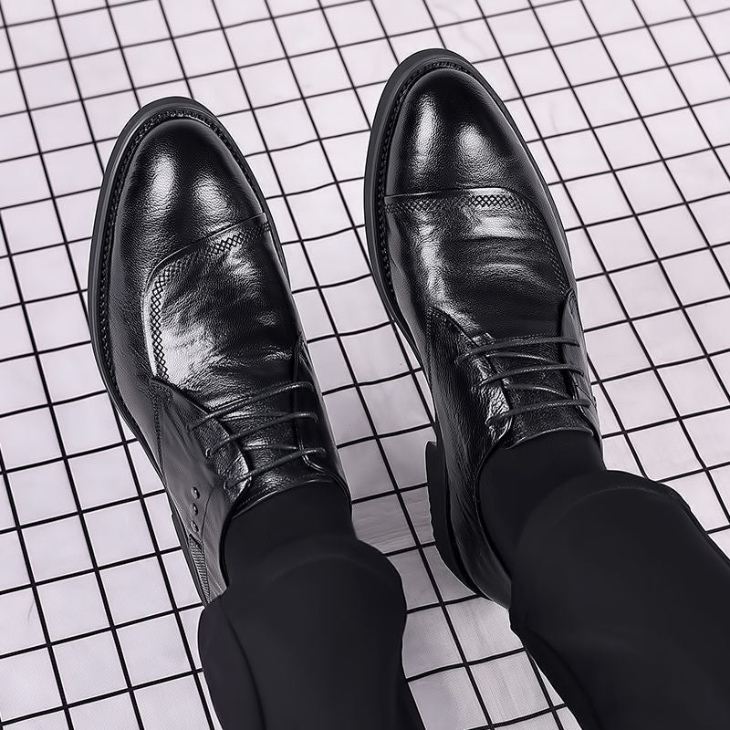 Men's Business Formal Wear Korean British Male Leather Shoes