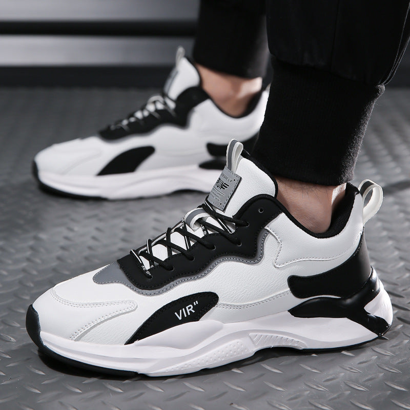 Men's Autumn Trend Thick Sole Lightweight Green Sneakers