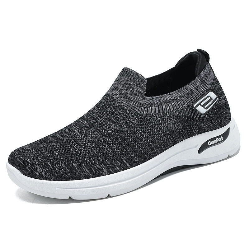 Men's Spring Breathable Mesh Surface Flying Woven Casual Shoes