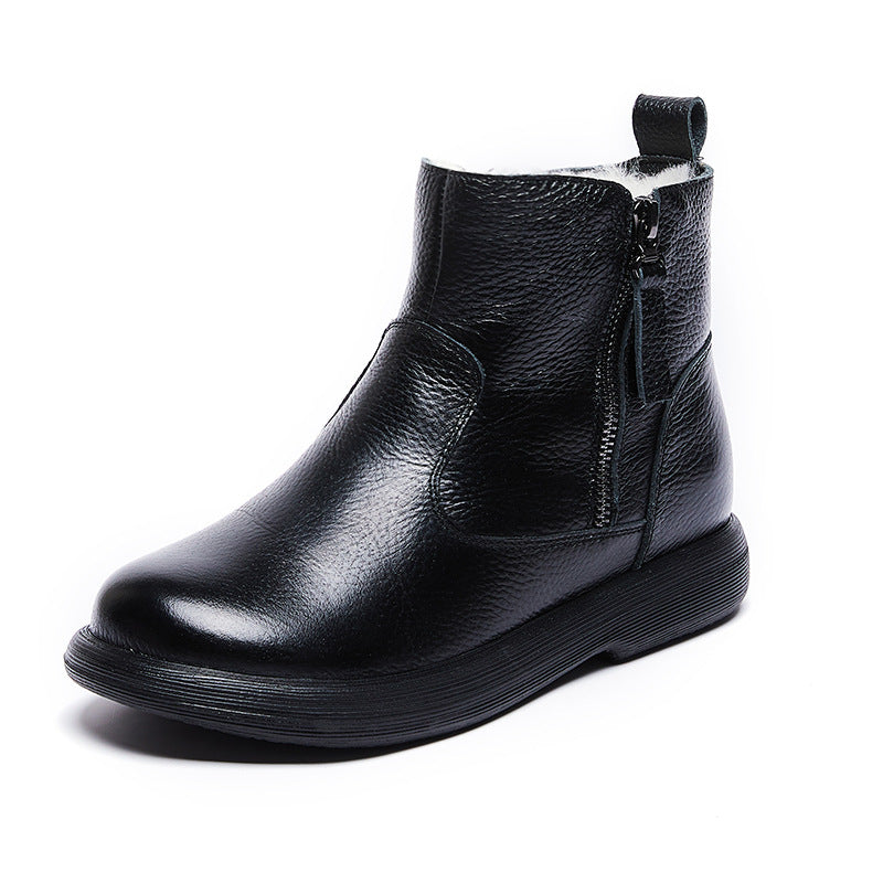 Bottom Mom Veet Short Flat Warm Boots