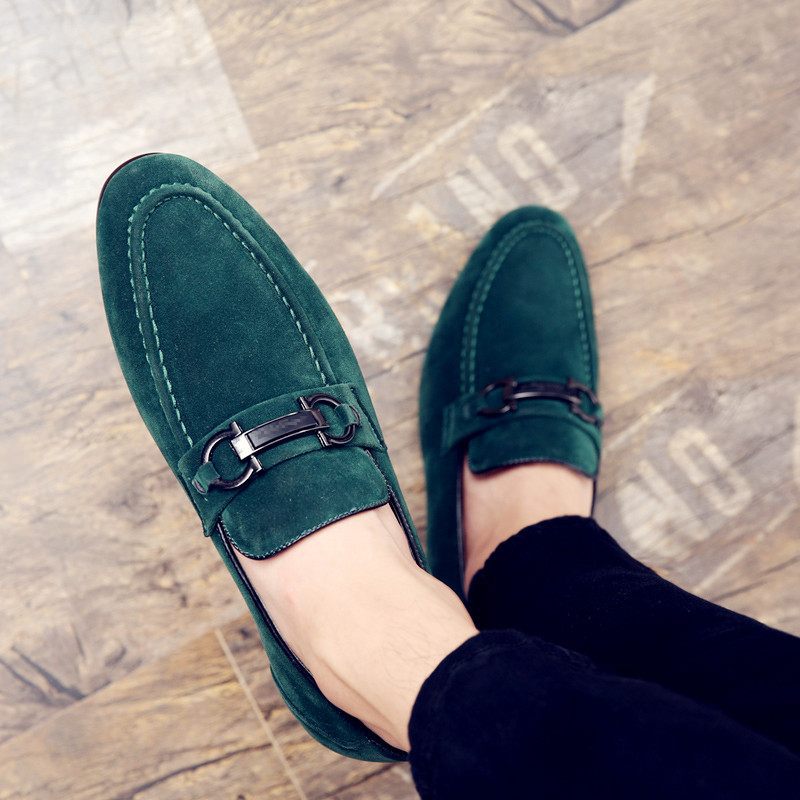 Men's Spring Plus Size Matte Pumps Slip-on Casual Shoes