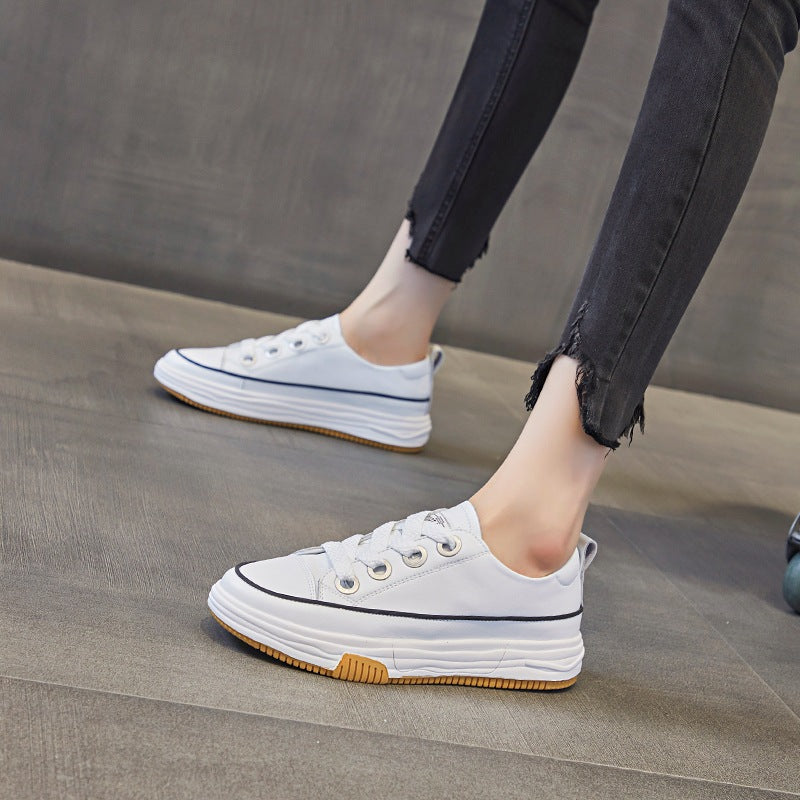Plus Size White Female Autumn Korean Casual Shoes