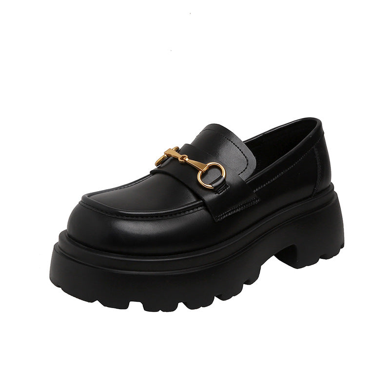Women's Authentic British Style Metal Buckle Pumps Women's Shoes