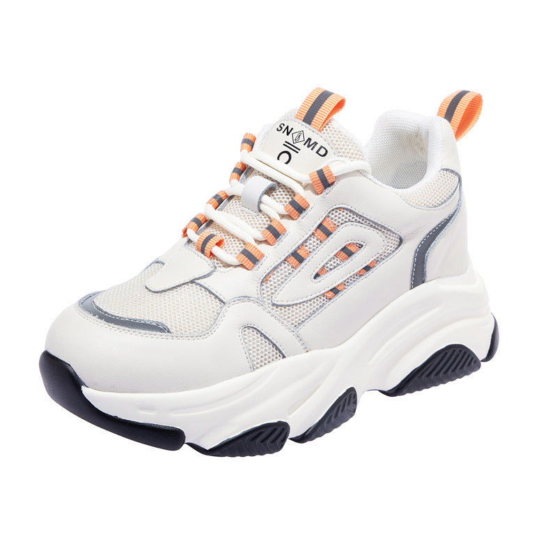 Women's Authentic Clunky Four Sports Platform Heightened Sneakers