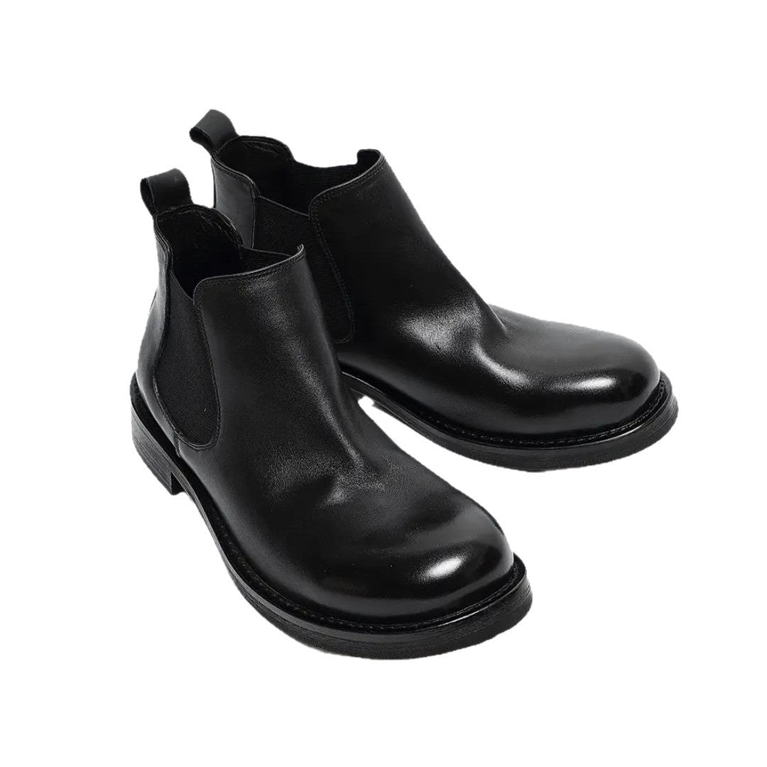 Men's Single Chelsea Booties Big Head Derby Boots