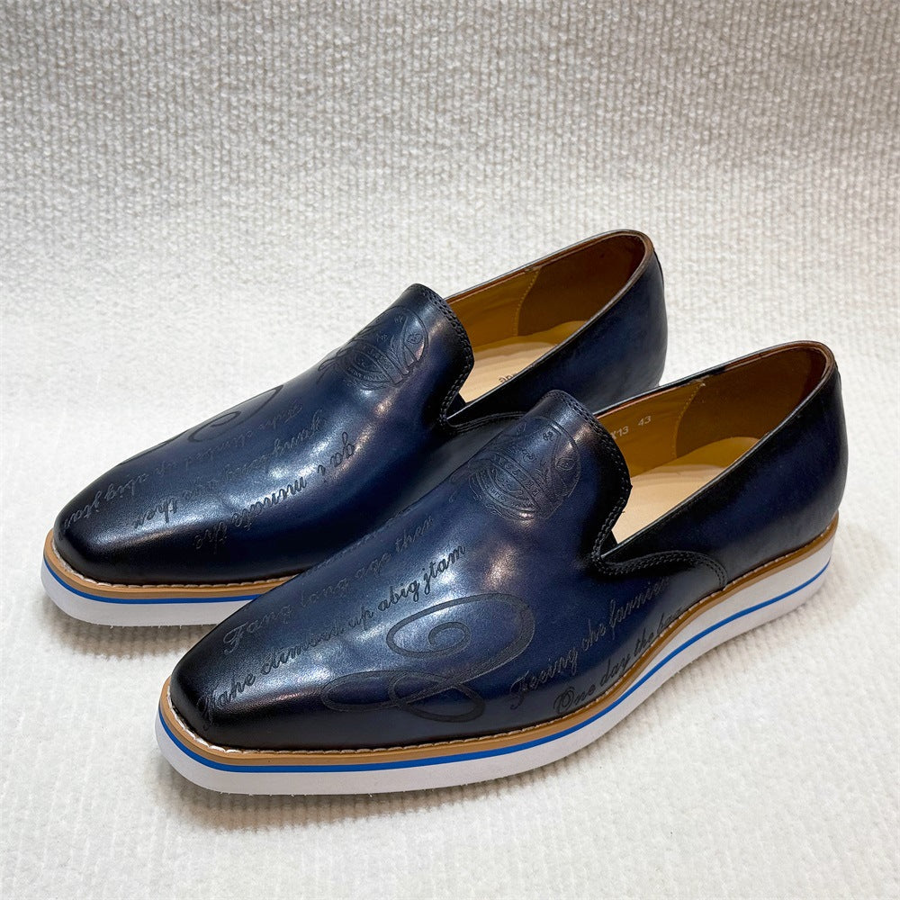 Men's Fashion Comfortable Flats Handmade Classic Office Leather Shoes