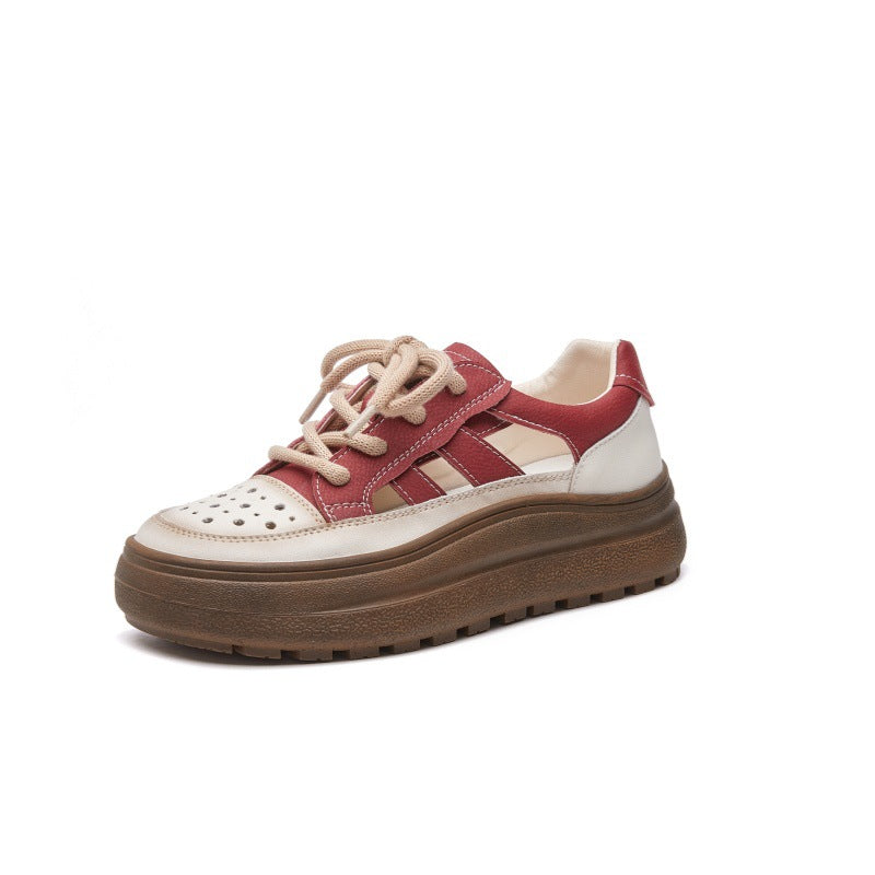 Women's Vintage Soft Bottom Hollow Hole Sports Sandals