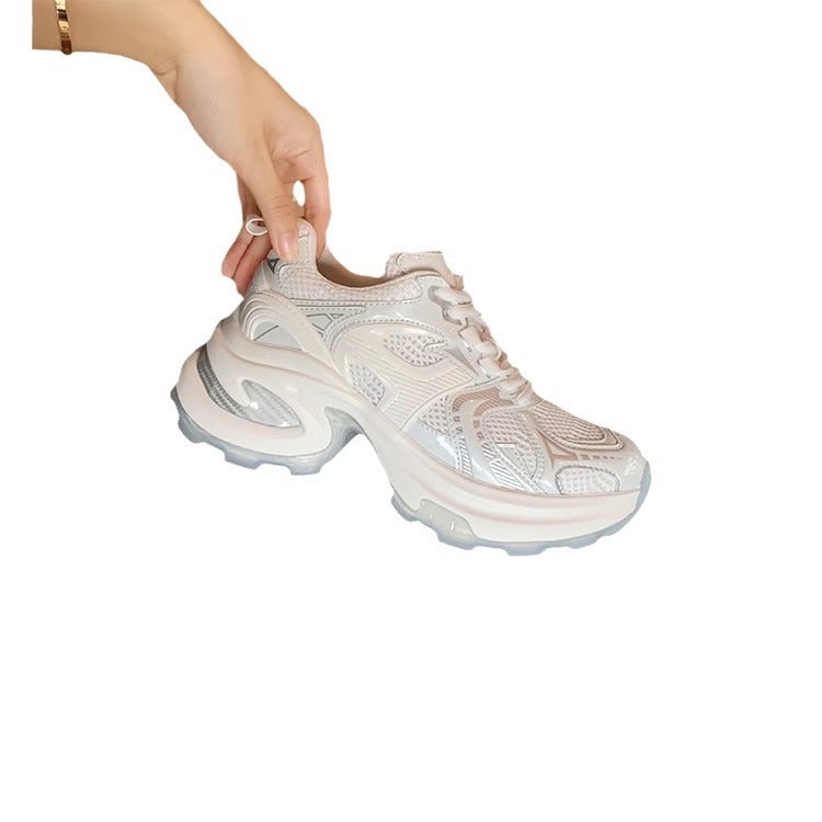 Women's Grape Mom Lightweight Breathable Mesh Platform Sneakers