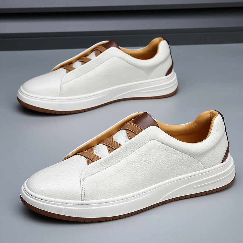 Men's Skate Genuine Platform White Autumn Tide Casual Shoes