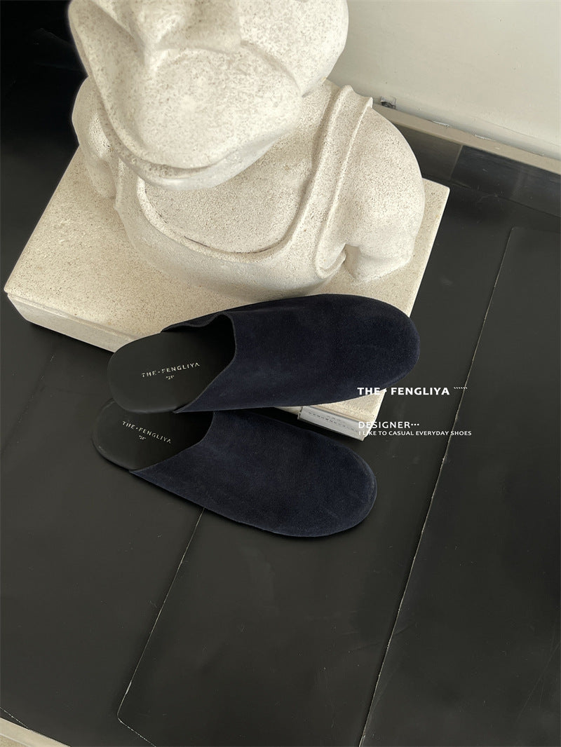 Autumn Round Toe Flat Bottom Comfort Slippers