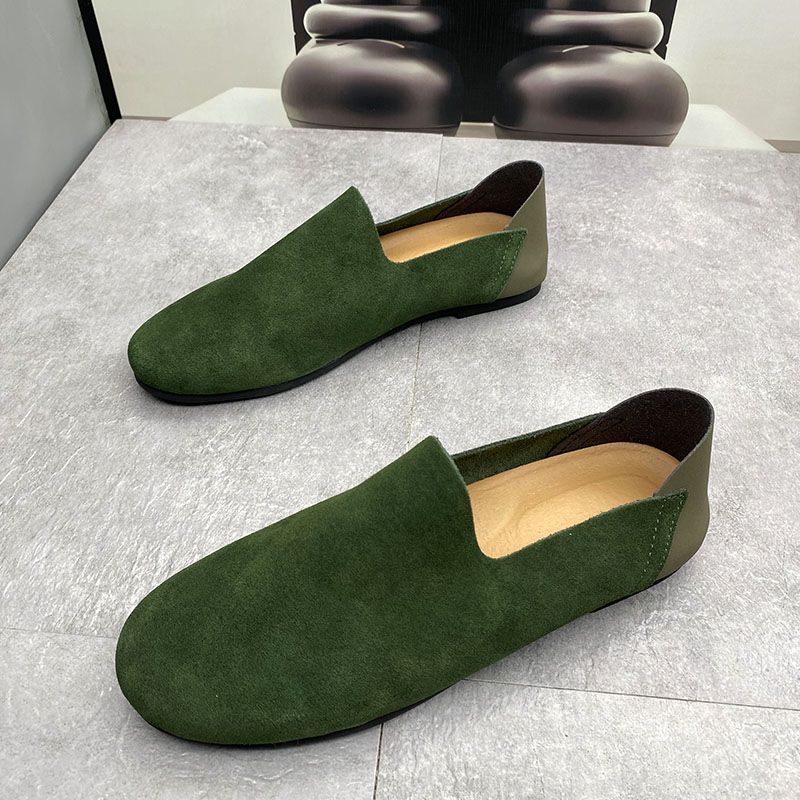 Men's Summer Slip-on Lofter Matte Fashion Leather Shoes