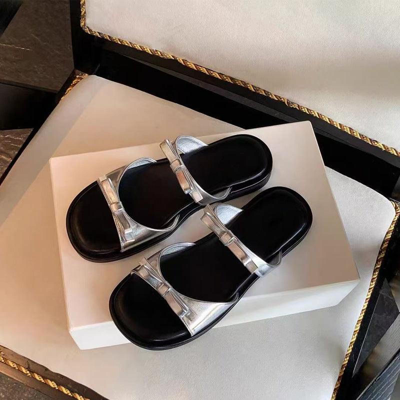 Women's Frey Holiday Younger Bow Open Toe Beach Slippers