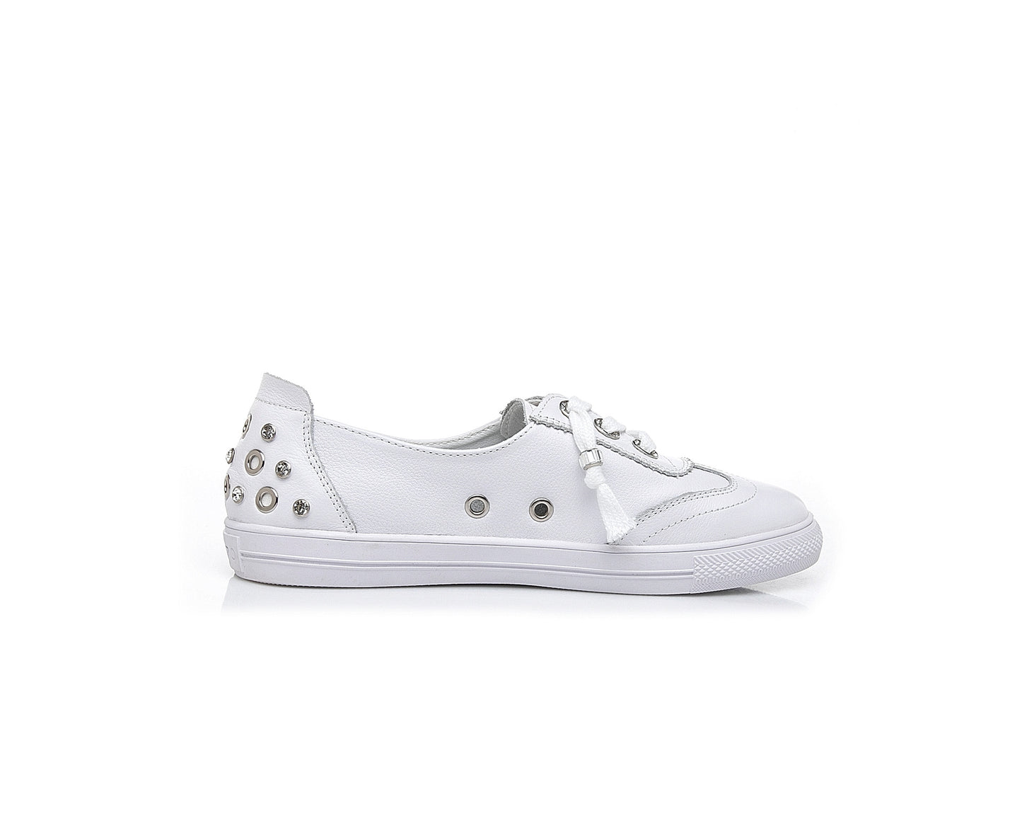 Women's Low-cut White Korean Style Flat Plus Men's Shoes