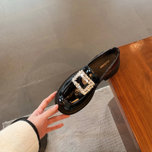 Women's Buckle Pumps Super Hot Round Toe Loafers